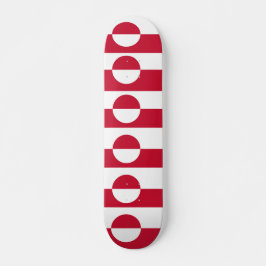 Skateboard med flagga av Grönland