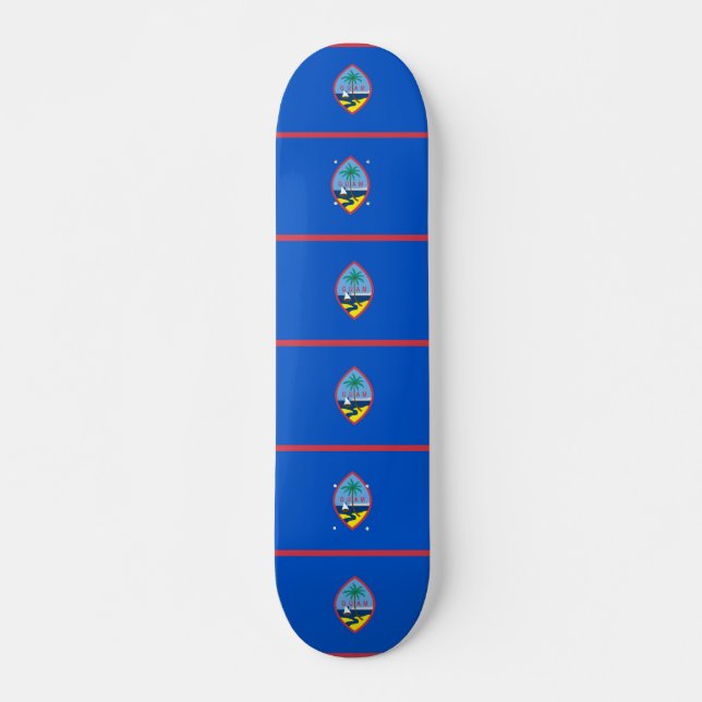 Skateboard med flagga av Guam Bräda 19,5 Cm (Framsida)