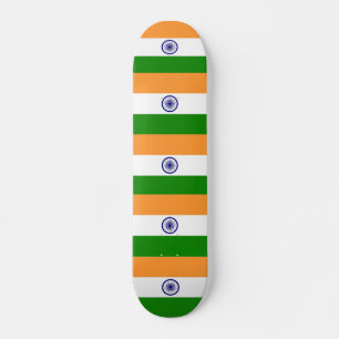 Skateboard med flagga av Indien