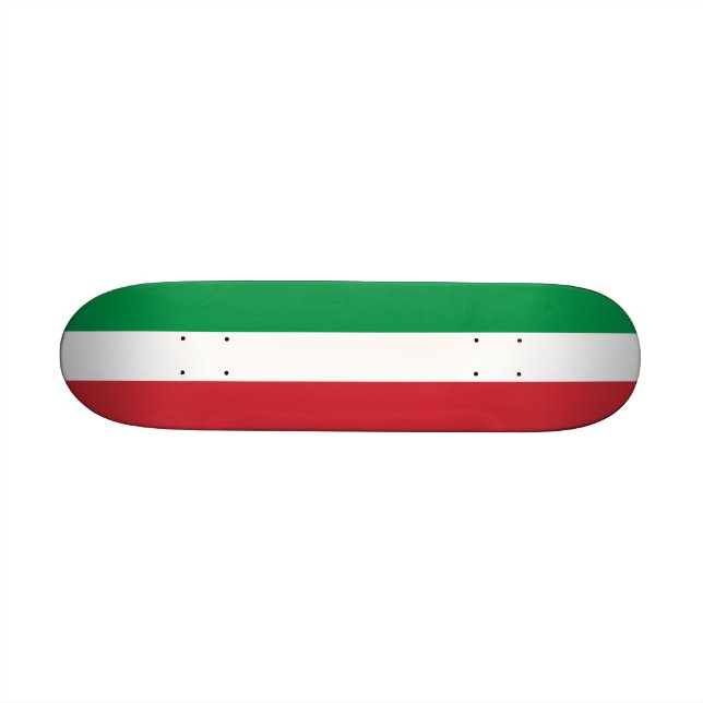 Skateboard med flagga av Italien (Horisontell)
