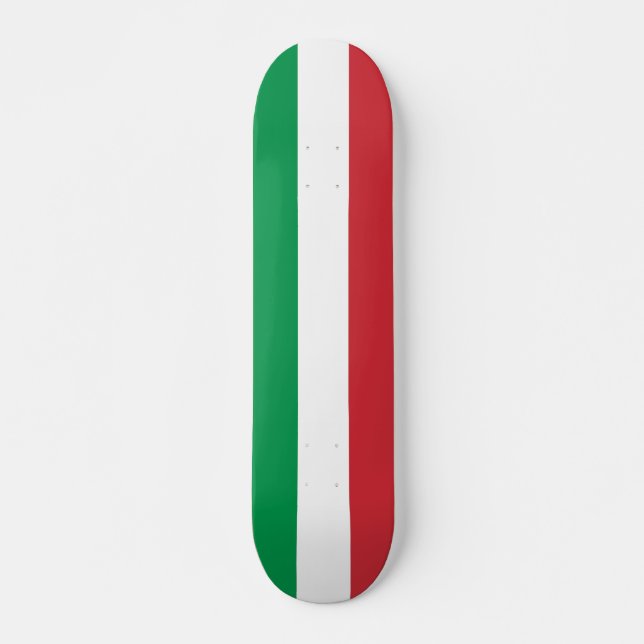 Skateboard med flagga av Italien Bräda 19,5 Cm (Framsida)