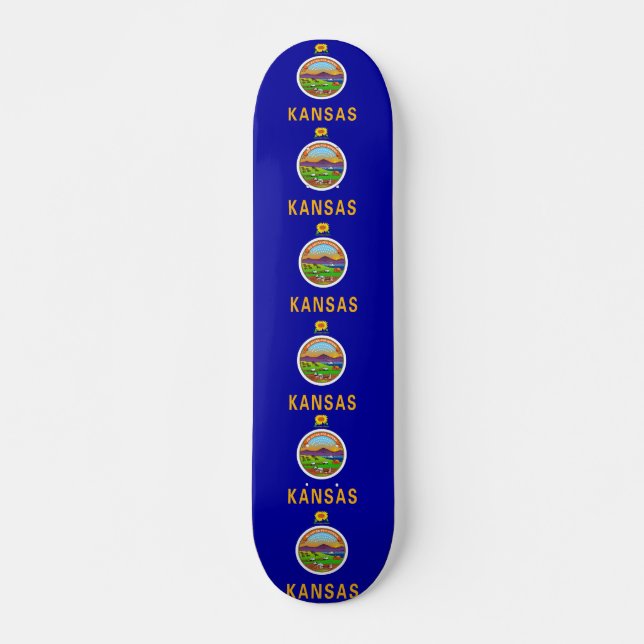 Skateboard med flagga av Kansas (Framsida)