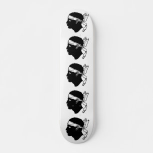 Skateboard med flagga av Korsika, Frankrike