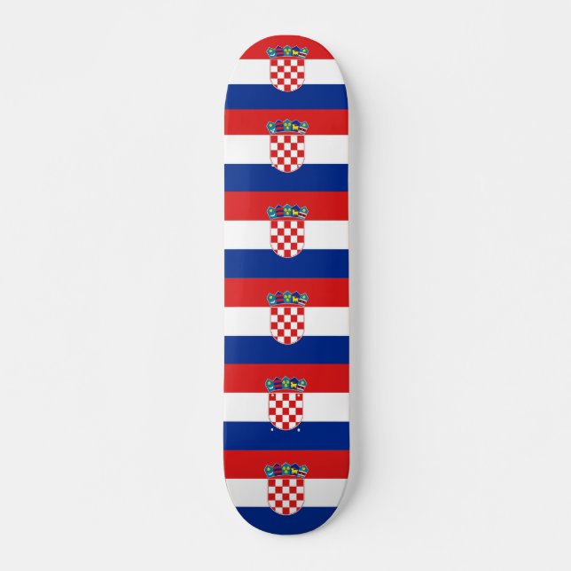 Skateboard med flagga av Kroatien Bräda 20,5 Cm (Framsida)