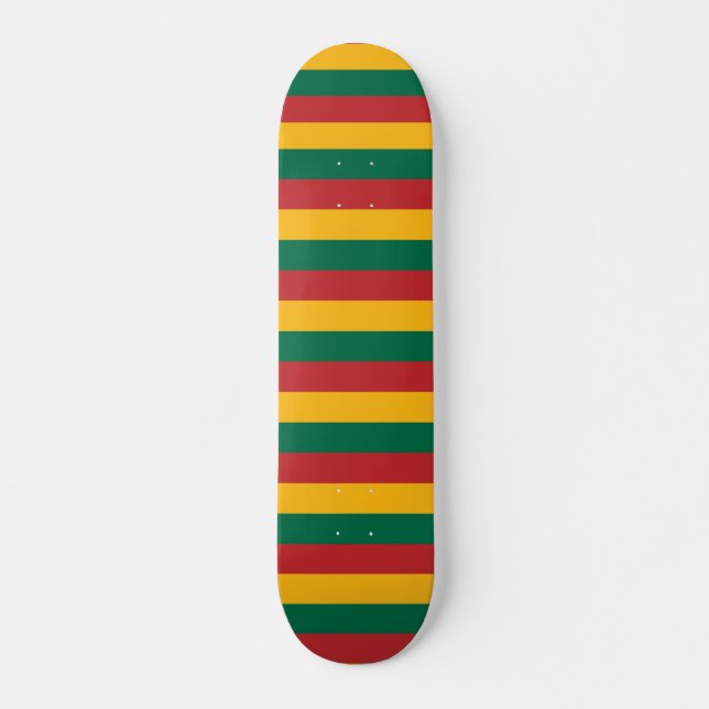 Skateboard med flagga av Litauen (Framsida)