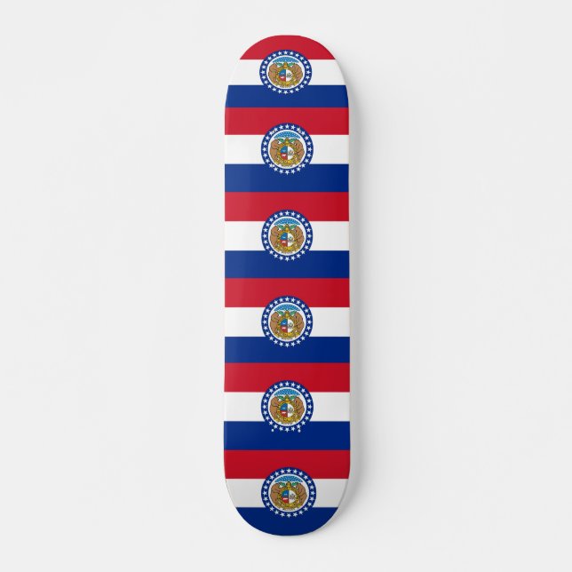 Skateboard med flagga av Missouri (Framsida)