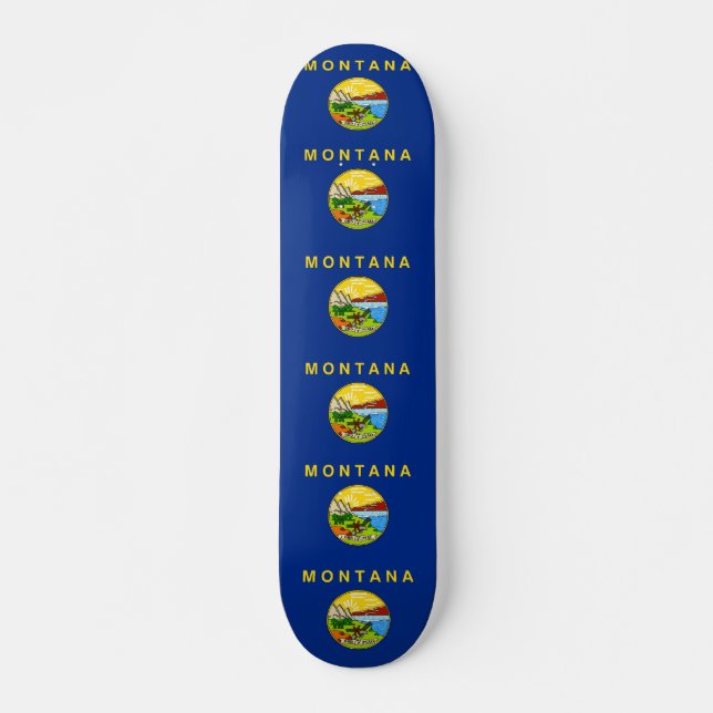 Skateboard med flagga av Montana Bräda 19,5 Cm (Framsida)