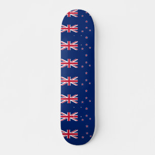 Skateboard med flagga av Nya Zeeland