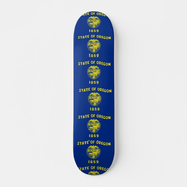 Skateboard med flagga av Oregon (Framsida)
