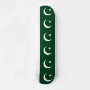 Skateboard med flagga av Pakistan