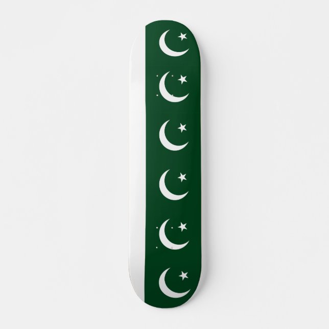 Skateboard med flagga av Pakistan (Framsida)