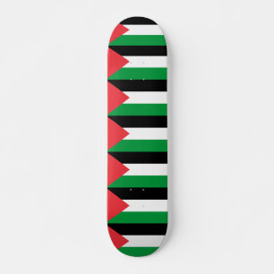 Skateboard med flagga av Palestina