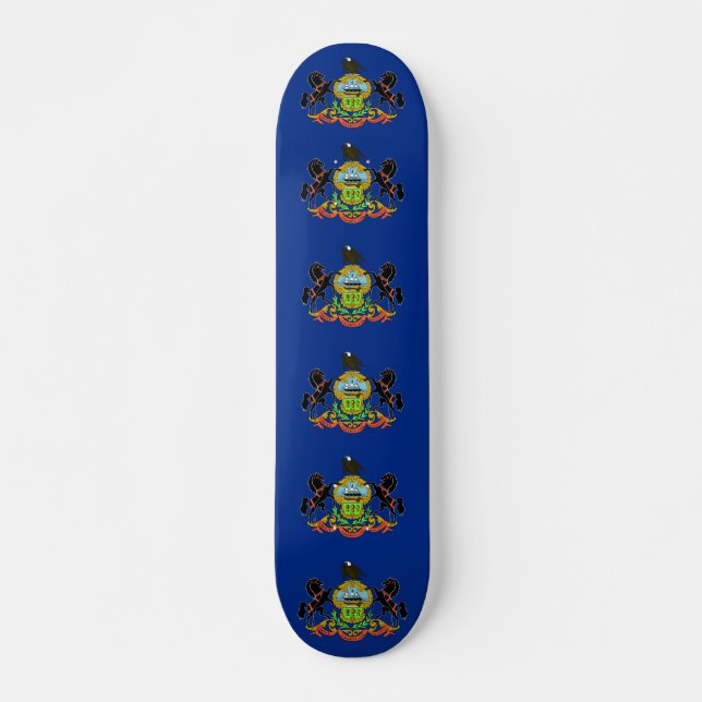 Skateboard med flagga av Pennsylvania (Framsida)
