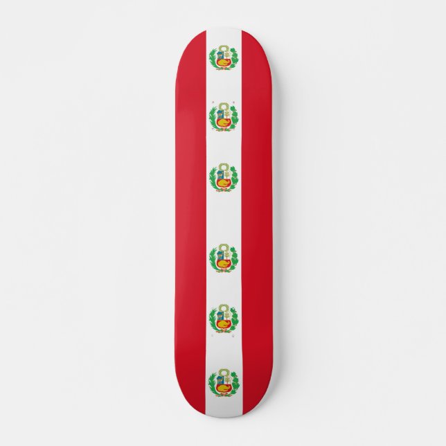 Skateboard med flagga av Peru (Framsida)