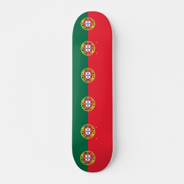Skateboard med flagga av Portugal Bräda 21,5 Cm (Framsida)
