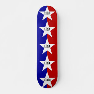 Skateboard med flagga av San Antonio, USA