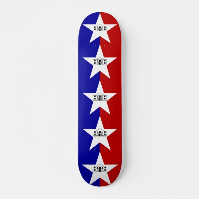 Skateboard med flagga av San Antonio, USA (Framsida)