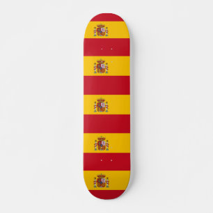 Skateboard med flagga av Spanien Bräda 19,5 Cm