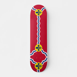 Skateboard med flagga av St. Louis, Missouri