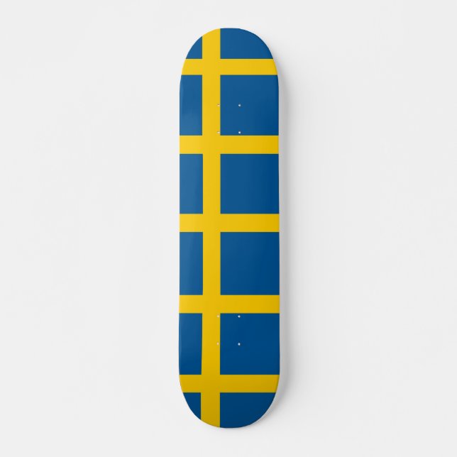 Skateboard med flagga av Sverige (Framsida)