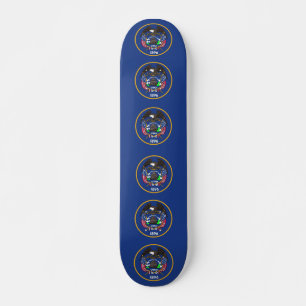 Skateboard med flagga av Utah