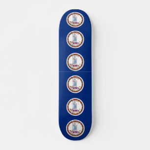 Skateboard med flagga av Virginia Bräda 20,5 Cm