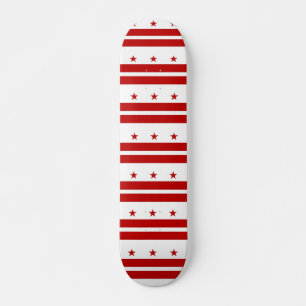 Skateboard med flagga av Washington DC