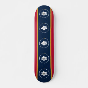 Skateboard med flagga från Mississippi State, USA