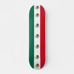 Skateboard med flagga i Mexiko
