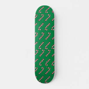 Skateboard med godisstavmönster