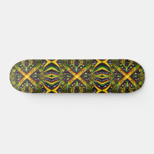 Skateboard med Jamaican Färg Design