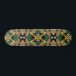 Skateboard med Jamaican Färg Design<br><div class="desc">Skatta i stil med en skateboard med Jamaican färg, designad med en modern 3D-liknande porslinseffekt och smyckeinspirerade detaljer! Denna unika skateboard blandar den feta svarta, grönt och guld i Jamaicas flagga till en dynamisk och contemporary utformning, som förstärks av en 3D-liknande porslininspirerad avsluta och smyckeninspirerad accent. Det slimmade färg och...</div>