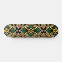 Skateboard med Jamaican Färg Design