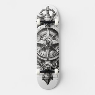 Skateboard med kompass