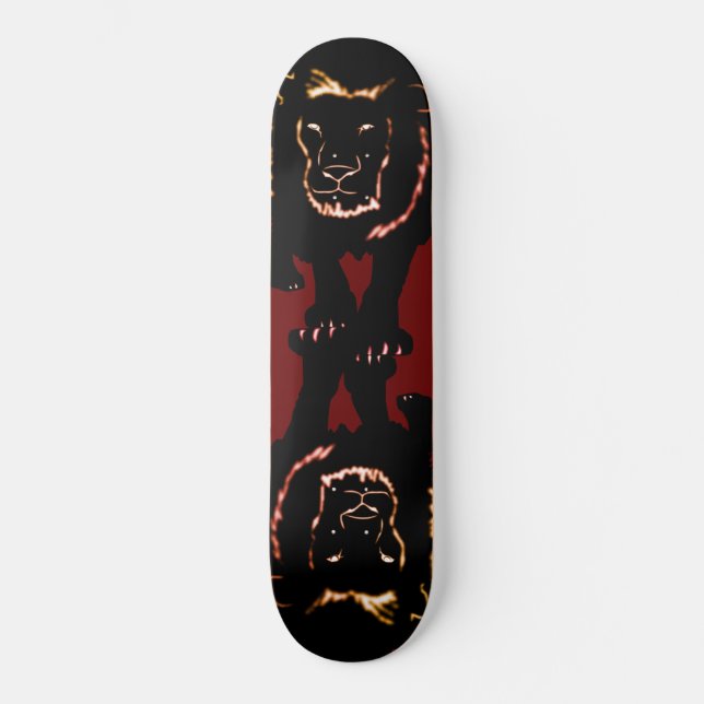 Skateboard med Lejon (Framsida)