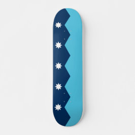 Skateboard med Minnesotas flagga, USA