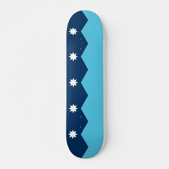 Skateboard med Minnesotas flagga, USA (Framsida)