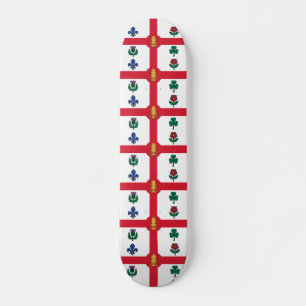 Skateboard med Montrealflagga, Kanada