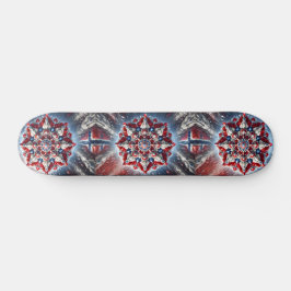 Skateboard med norska Färg design