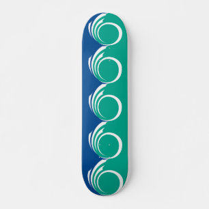 Skateboard med Ottawas flagga, Kanada