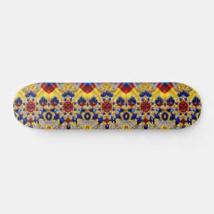 Skateboard med rumänsk Färg Design