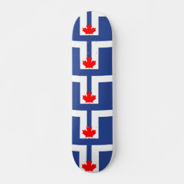 Skateboard med Torontos flagga, Kanada