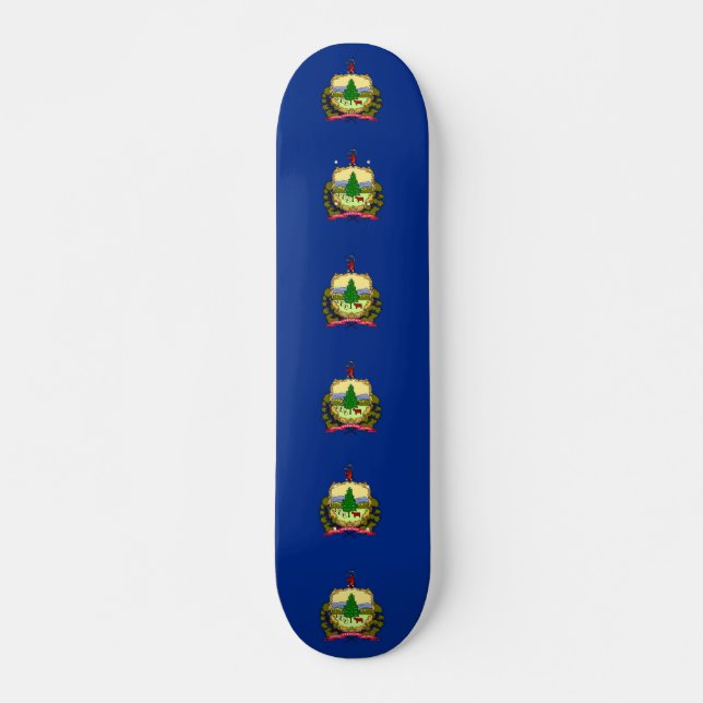 Skateboard med Vermonts flagga (Framsida)