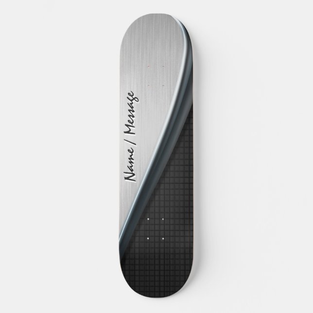 Skateboard Metall Design 1 för anpassningsbar (Framsida)