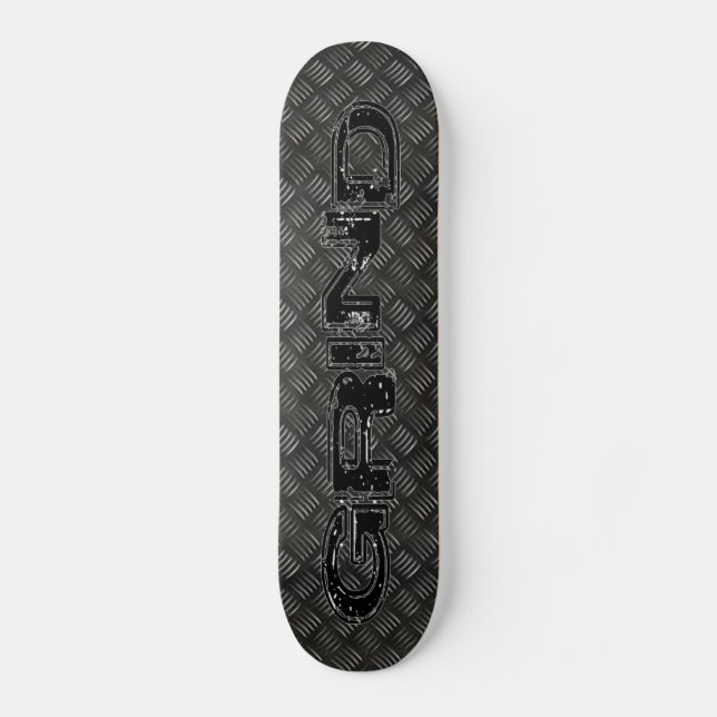 Skateboard Metall Mönster (Framsida)