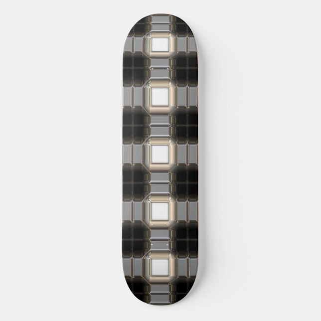 Skateboard Metall Mönster 5 (Framsida)