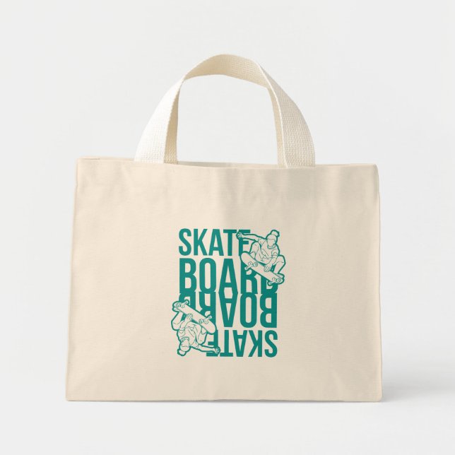 skateboard  mini tygkasse (Framsidan)