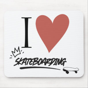 Skateboard Modern I kärlek skateboardingCase- Musmatta