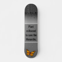 Skateboard monarch butterfly