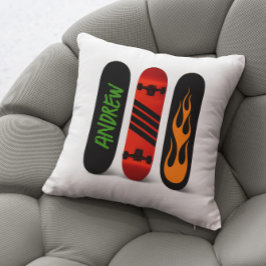 Skateboard Monogram Kudde